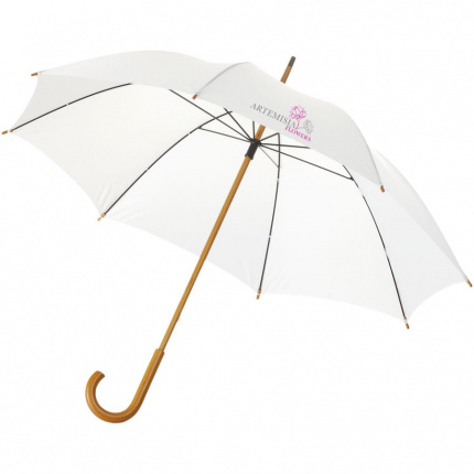 Jova 23 Inch Regenschirm mit Holzstange und -griff - Topgiving