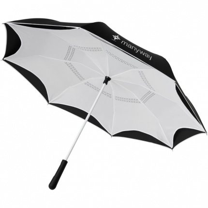 Yoon 23 Inch umkehrbarer farbiger gerader Regenschirm - Topgiving