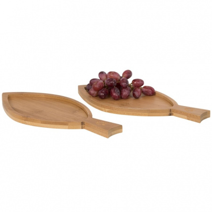 Anna 2-teiliges Amuse-Bouche-Set aus Bambus - Topgiving