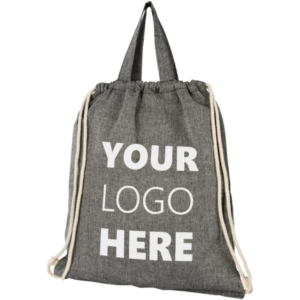 Be Inspired Rucksack mit Kordelzug aus recycelter Baumwolle, 150 g/m² - Topgiving