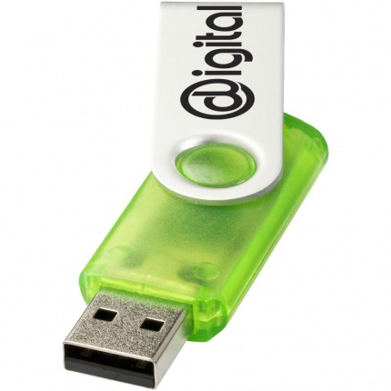 Rotate-Translucent 4 GB USB-Stick - Topgiving