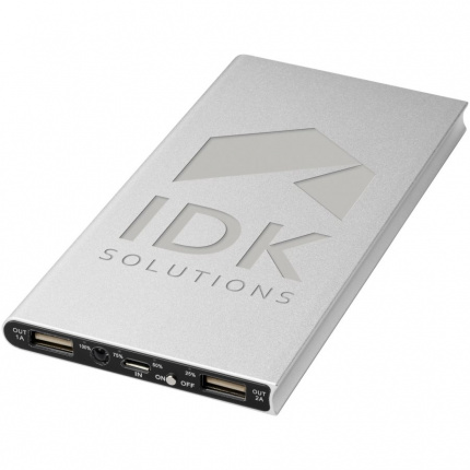 Plate 8000 mAh Aluminium-Powerbank - Topgiving