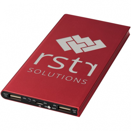 Plate 8000 mAh Aluminium-Powerbank - Topgiving