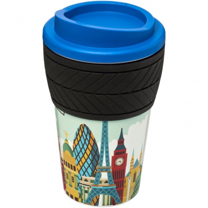 Brite-Americano 350 ml Isolierbecher mit Schutzring Reifen-Design - Topgiving