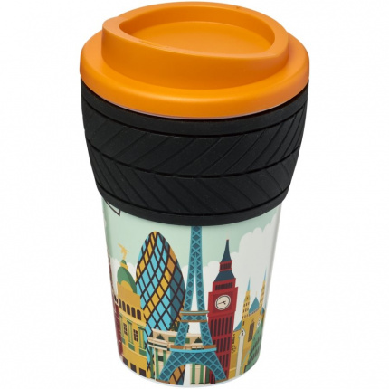 Brite-Americano 350 ml Isolierbecher mit Schutzring Reifen-Design - Topgiving