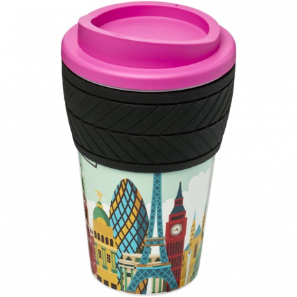 Brite-Americano 350 ml Isolierbecher mit Schutzring Reifen-Design - Topgiving