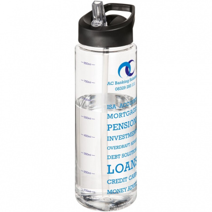 H2O Vibe 850 ml Sportflasche mit Ausgussdeckel - Topgiving