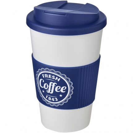 Americano 350 ml Isolierbecher mit Schutzring & auslaufsicherem Schraubverschluss - Topgiving