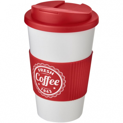 Americano 350 ml Isolierbecher mit Schutzring & auslaufsicherem Schraubverschluss - Topgiving
