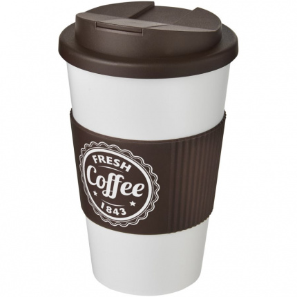 Americano 350 ml Isolierbecher mit Schutzring & auslaufsicherem Schraubverschluss - Topgiving