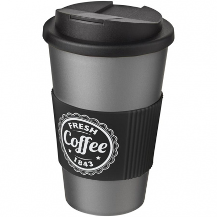 Americano 350 ml Isolierbecher mit Schutzring & auslaufsicherem Schraubverschluss - Topgiving