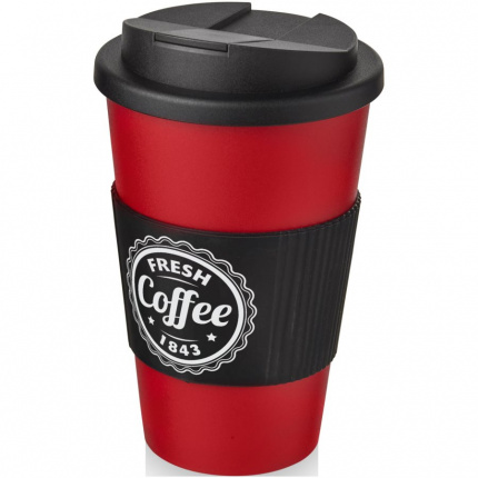 Americano 350 ml Isolierbecher mit Schutzring & auslaufsicherem Schraubverschluss - Topgiving