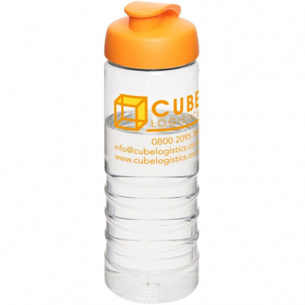 H2O Treble 750 ml Sportflasche mit Klappdeckel - Topgiving