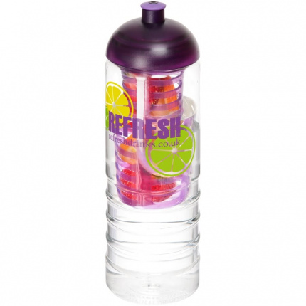 H2O Treble 750 ml Flasche mit Kuppeldeckel und Infusor - Topgiving