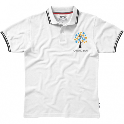 Deuce Poloshirt mit weißem Rand für Herren - Topgiving