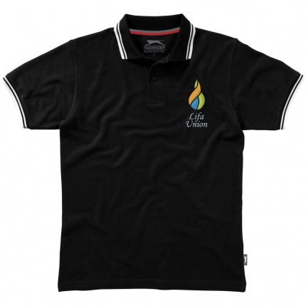 Deuce Poloshirt mit weißem Rand für Herren - Topgiving
