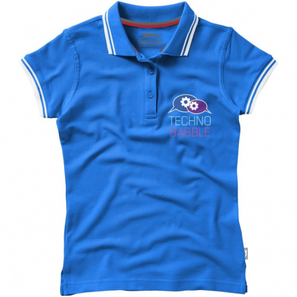 Deuce Poloshirt mit weißem Rand für Damen - Topgiving