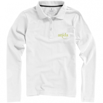 Oakville langärmliges Poloshirt für Damen - Topgiving