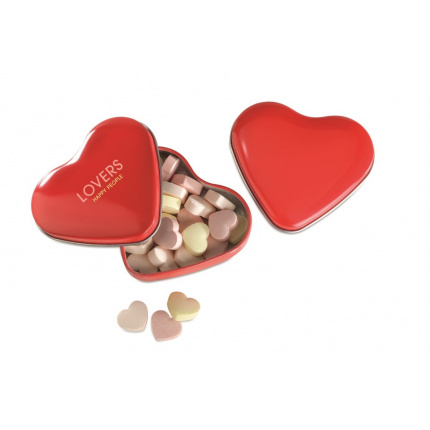 Herzdose mit Bonbons - Topgiving