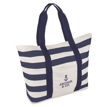 Gestreifte Strandtasche - Topgiving