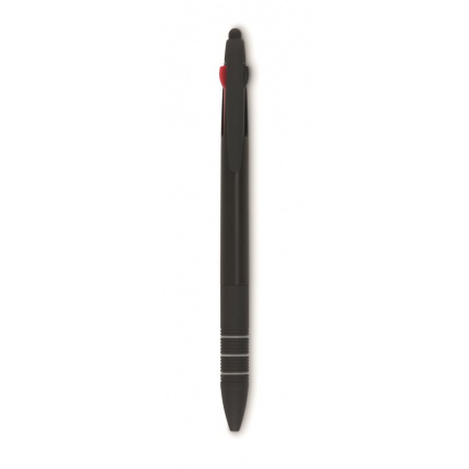 3-Farb-Kugelschreiber/Stylus - Topgiving