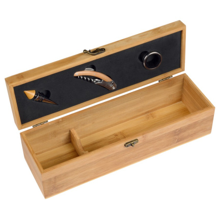 Weinset bamboo precious für 1 flasche - Topgiving