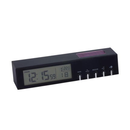Solar-tischfunkuhr black line - Topgiving