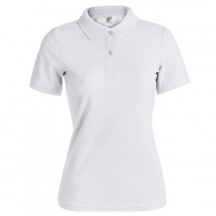 Frauen weiß polo-shirt keya - Topgiving