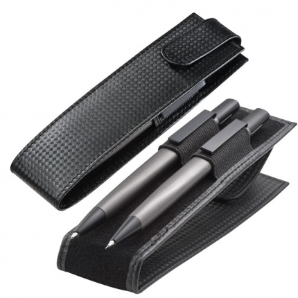 Set aus kugelschreiber und bleistift in einem pouch - Topgiving