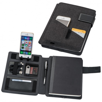 A5 mappe mit integrierter powerbank 4.000 mah - Topgiving