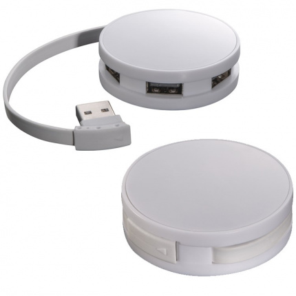 Usb-hub aus kunststoff mit 4 anschlüssen - Topgiving