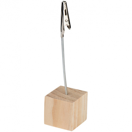 Memohalter mit holzbasis - Topgiving