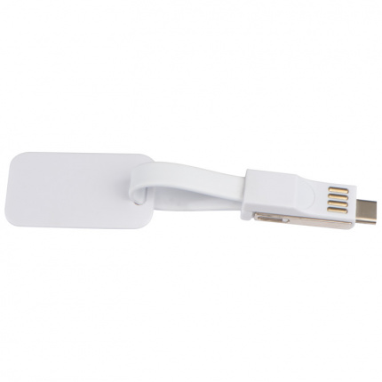 3 in 1 ladekabel mit anhänger aus kunststoff - Topgiving
