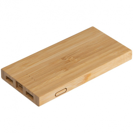Powerbank aus bambus - Topgiving