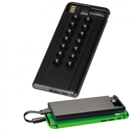 Powerbank 4.000 mah mit saugnäpfen, inkl. ladekabel - Topgiving