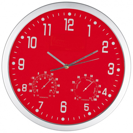 Wanduhr mit hygro - und thermometer - Topgiving
