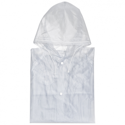 Phthalatfreie regenjacke mit praktischen druckknöpfen und kapuze - Topgiving