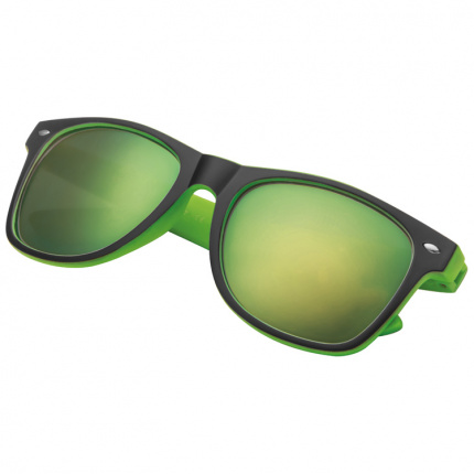 Sonnenbrille aus kunststoff mit verspiegelten gläsern, uv 400 schutz - Topgiving