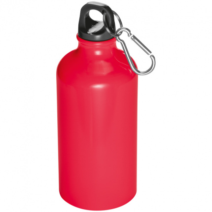 Trinkflasche aus aluminium mit karabinerhaken, 500 ml - Topgiving