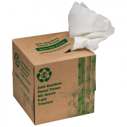 Taschentuchbox aus bambus, 3-lagig - Topgiving
