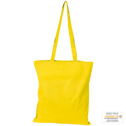 Öko-tex baumwolltasche mit langen henkeln, 140g/m² - Topgiving