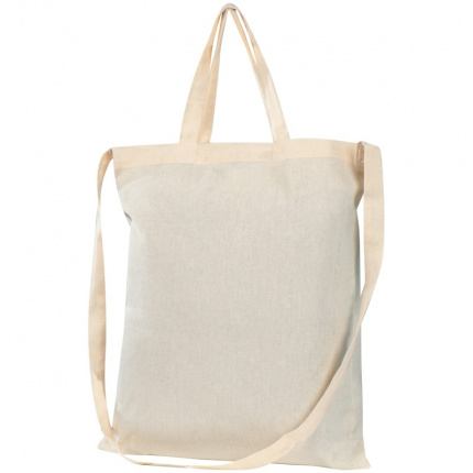Öko-tex zertifizierte baumwolltasche mit 3 henkeln - Topgiving