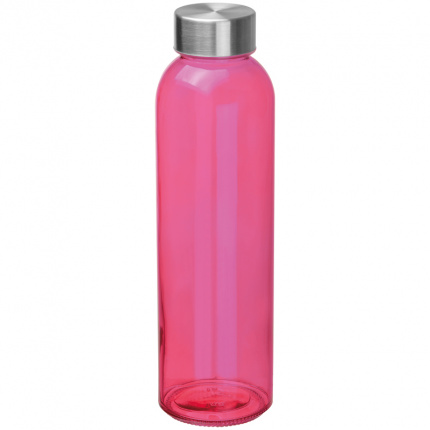Trinkflasche transparent mit grauem deckel - Topgiving