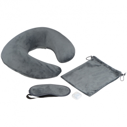 Reiseset nackenkissen, schlafbrille, wäschebeutel - Topgiving