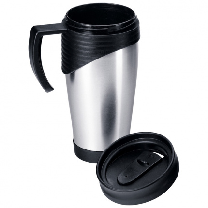 Doppelwandiger thermobecher aus edelstahl, 400 ml - Topgiving