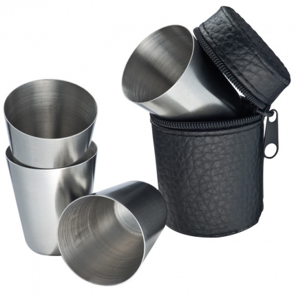 4 schnapspinchen aus edelstahl - Topgiving