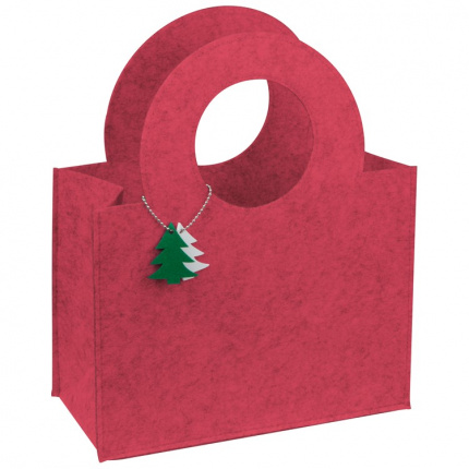 Tasche aus filz mit tannenbaumanhänger - Topgiving