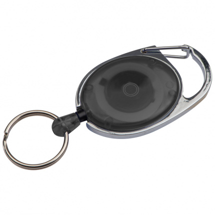 Schlüsselanhänger mit karabiner und ausziehbarem schlüsselring - Topgiving