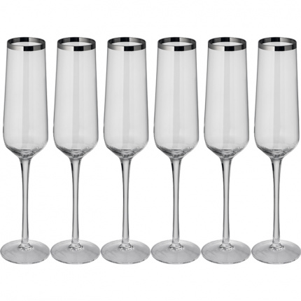 Set aus 6 champagnergläsern - Topgiving