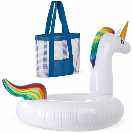 Aufblasbares einhorn mit strandtasche - Topgiving
